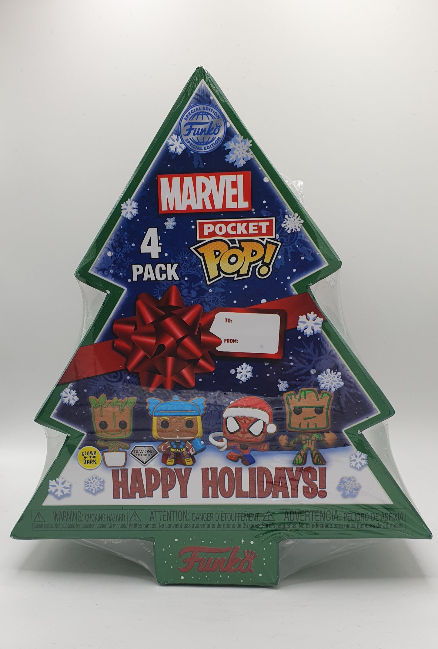 Pack de Noël de 4 figurines mini Pop Marvel