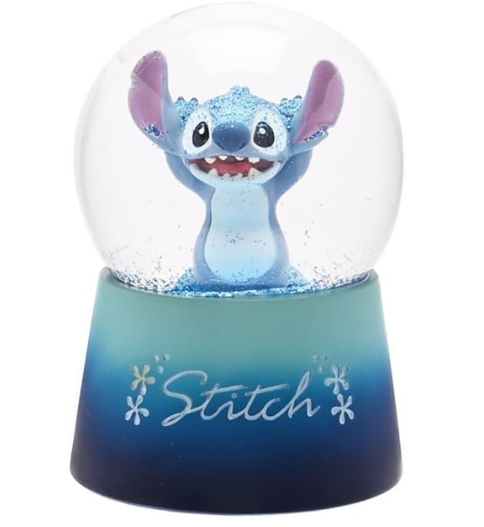 boule a neige stitch disney bleue