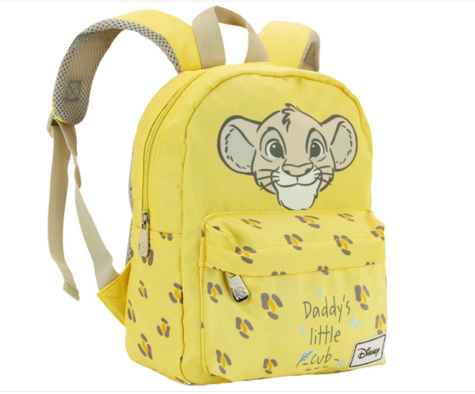 sac a dos prescolaire disney le roi lion simba jaune enfant