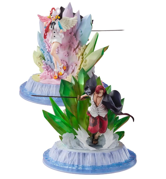 figurine one piece shanks et uta extra battle