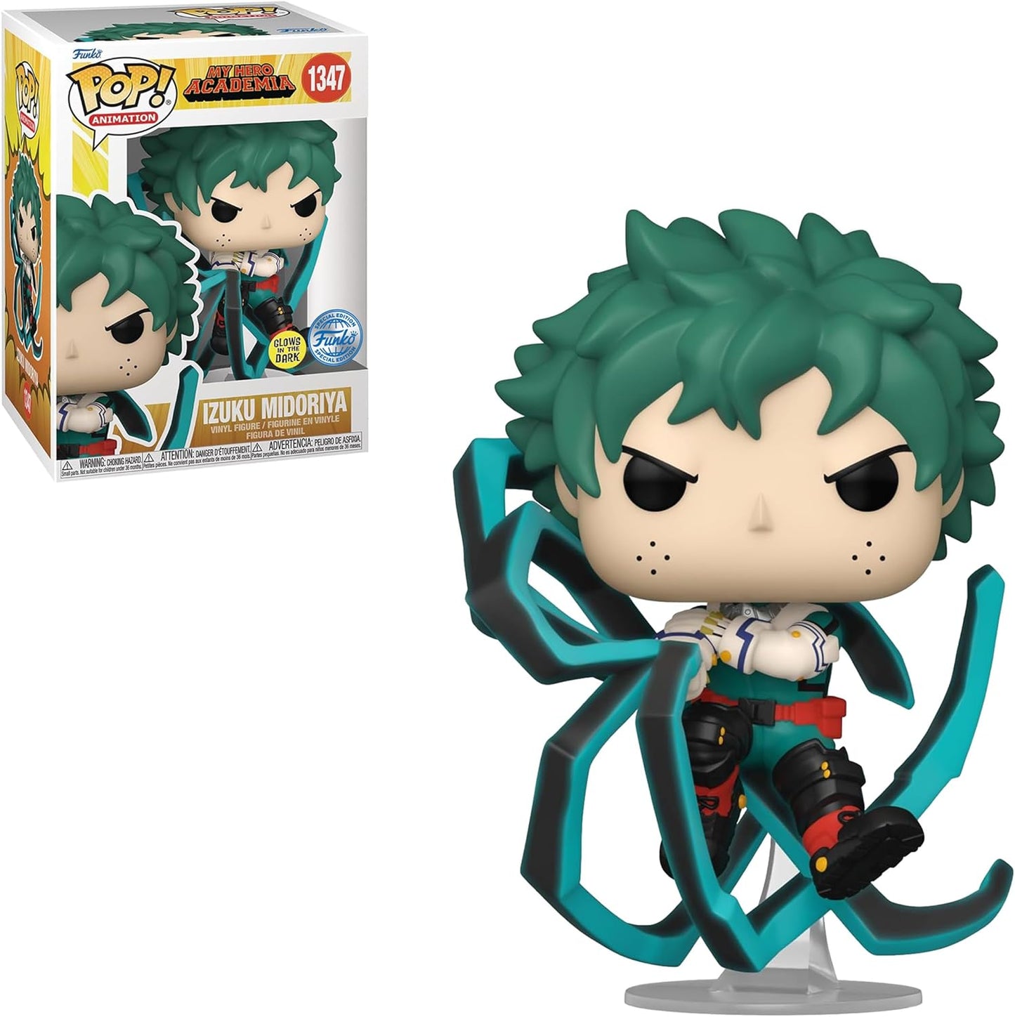 funko pop my hero academia izuku midoriya glow in the dark 1347 special edition