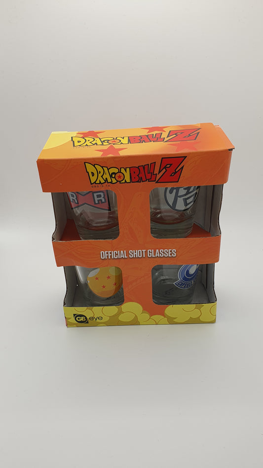 Set de 4 shooters en verre Dragon Ball Z